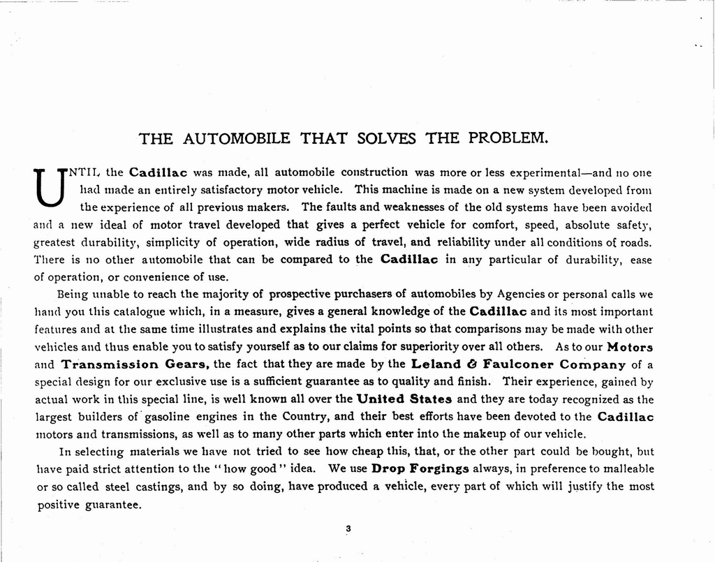 1902 Cadillac Catalogue Page 5